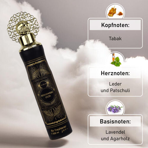 NUSUK Raumspray Goodness Oud schwarz, 300 ml image number 1