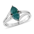 Grandidierit und Zirkon Ring 925 Silber platiniert  ca. 0,98 ct image number 3