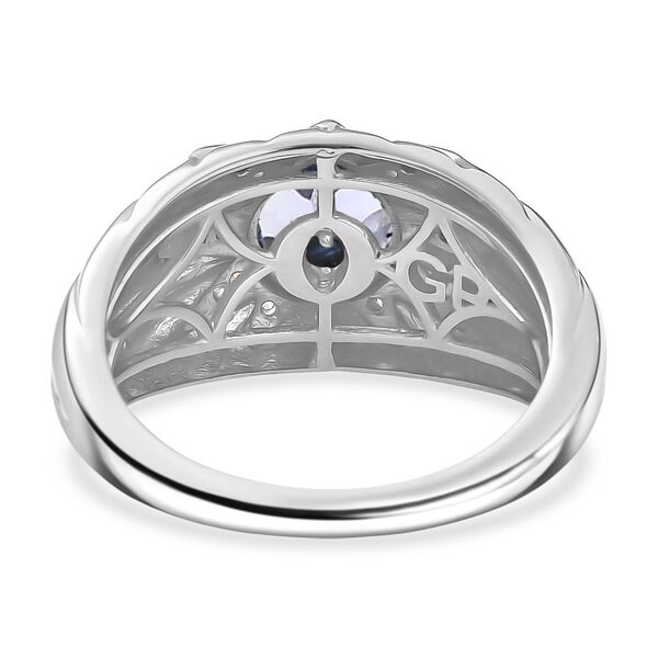 GP Celestial Kollektion- AAA Tansanit, Zirkon und Kanchanaburi blauer Saphir zweifarbiger Ring - 0,82 ct. image number 7