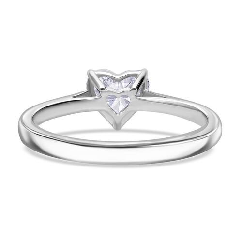LUXURIANT DIAMOND- SGL zertifizierter VS-EF Labor Herz Diamant Ring in 950 Platin - 1 ct. image number 3