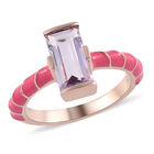 Rosa Amethyst Ring 925 Silber rosévergoldet (Größe 16.00) ca. 1,35 ct image number 3