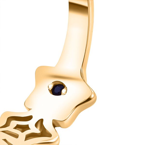 GP Celestial Dream Kollektion - Larimar, Kanchanaburi Blauer Saphir Ring 925 Silber 750 Gelb Vergoldet (Größe 18.00) ca. 2.17 ct image number 7