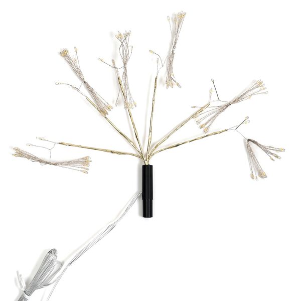 Set aus 4 solarbetriebenen Gartenlichtern in Feuerwerksform, 8 Leuchtmodi, 80 cm image number 4