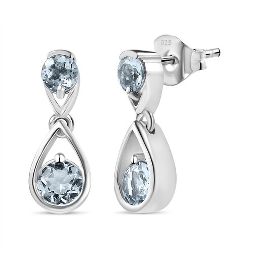 AA Aquamarin Ohrringe, ca. 1,29 ct. image number 0