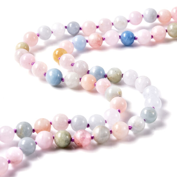 JARDIN-KOLLEKTION Morganit und Mehrfarbig Edelsteine Halskette ca. 45 cm 925 Silber rhodiniert 127,13 ct image number 5