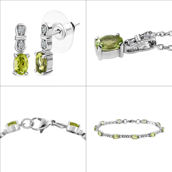 Schmuck-Geschenkset mit Peridot und Zirkon image number 7