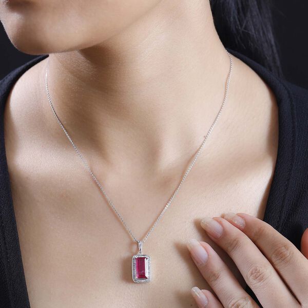 Afrikanischer Rubin und Diamant-Anhänger - 4,50 ct. image number 9