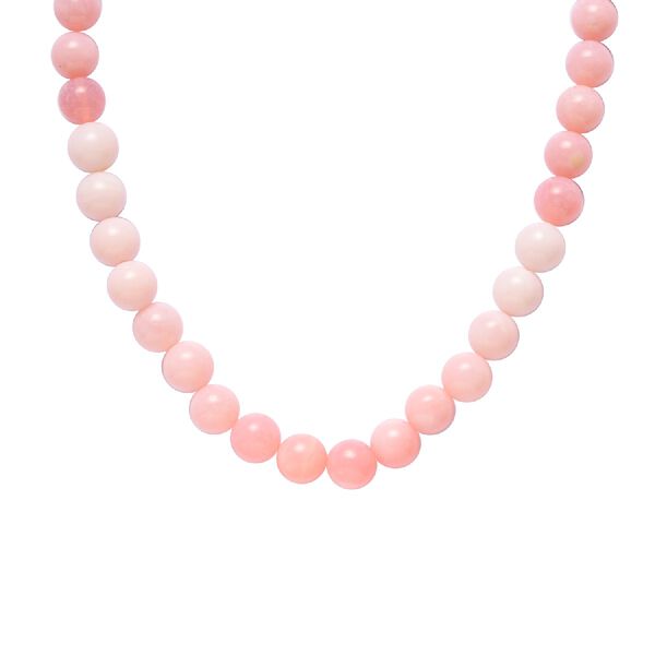 Rosa Opal Halskette 50,6 cm lange 925 Silber rhodiniert ca. 99,27 ct image number 3