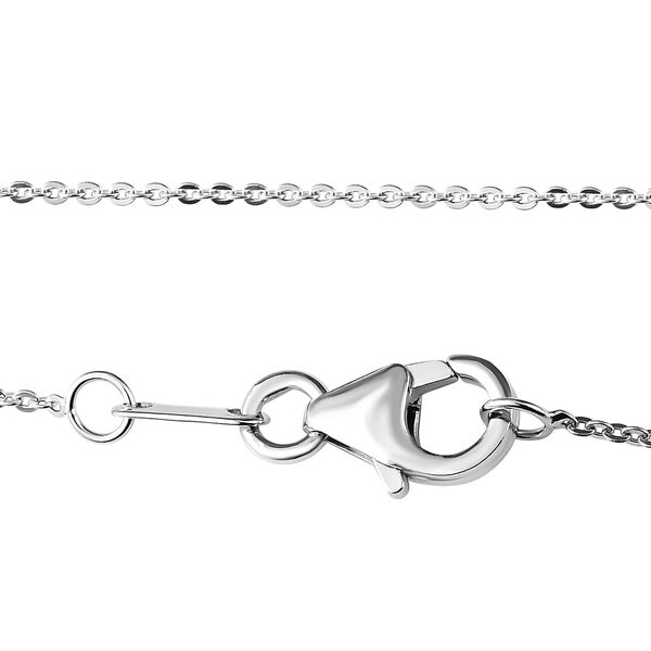 Natürlicher Chromdiopsid und Opal-Anhänger mit Kette, 925 Silber platiniert ca. 3.40 ct image number 6