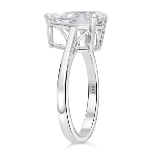 LUXURIANT DIAMOND-  IGI zertifizierter VS-EF Labor Tropfenschliff Diamant Ring in 950 Platin - 3 ct. image number 2