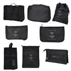 8-teiliges Oxford-Aufbewahrungs-Set, L, M, S Netzbeutel, Flachbeutel, Schuhbeutel, Bindebeutel, Unterwäsche- und Kosmetikbeutel