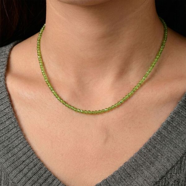 Peridot 45+5cm Halskette - 29 ct. image number 2