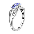 AA Tansanit-Ring, 925 Silber platiniert  ca. 0,56 ct image number 4