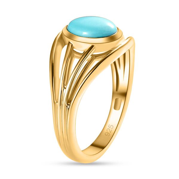 Amerikanischer, natürlicher Sleeping Beauty Türkis-Ring image number 3