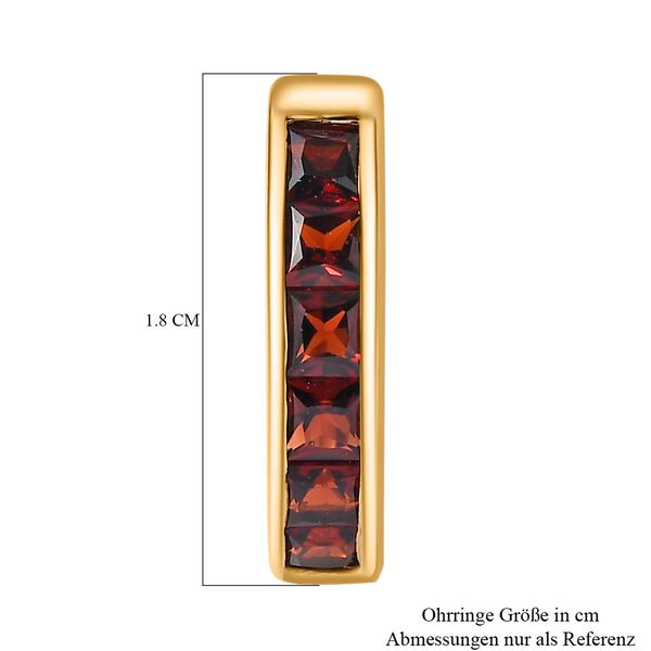 Mosambik Granat Ohrringe - 2,50 ct. image number 6