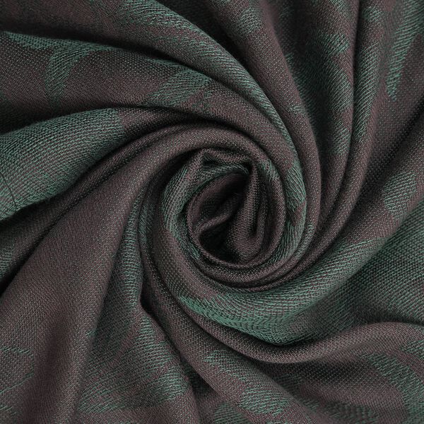 Jacquardgewebter Schal, 170x70cm, Smaragdgr&uuml;n image number 5