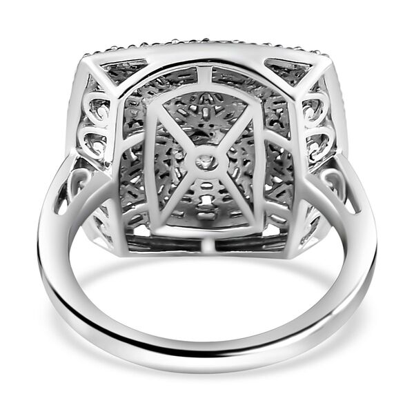 Weißer Diamant-Cluster-Ring - 1 ct. image number 6