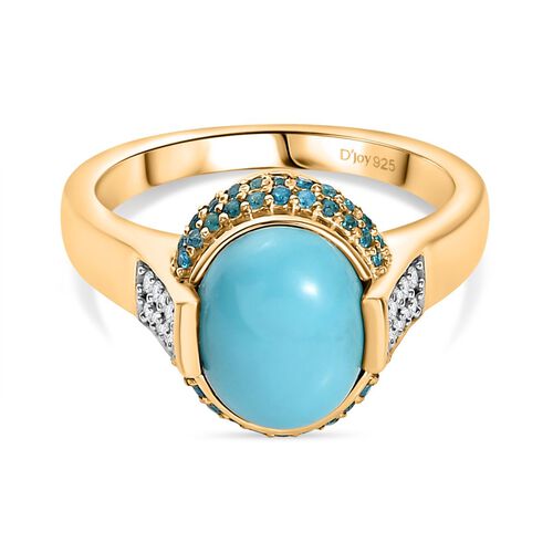 D’joy AA Sleeping Beauty Türkis, Neon Apatit und Moissanit Ring - 2,67 ct. image number 0