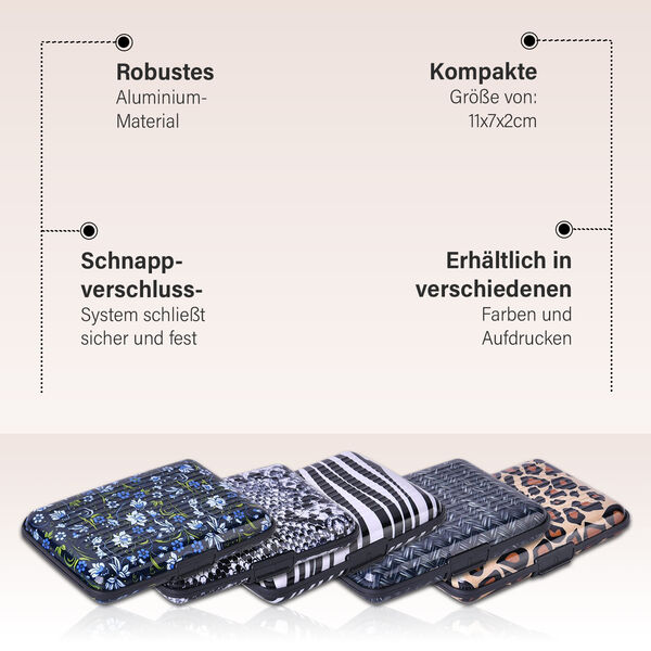5er Set - RFID geschützte Aluminium-Kartenhüllen, einfarbig image number 5