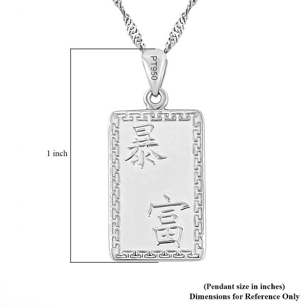 Anh&auml;nger mit 45cm Kette in 950 Platin image number 6