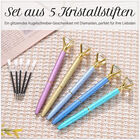 5er-Set Kristall Kugelschreiber, Mehrfarbig image number 3