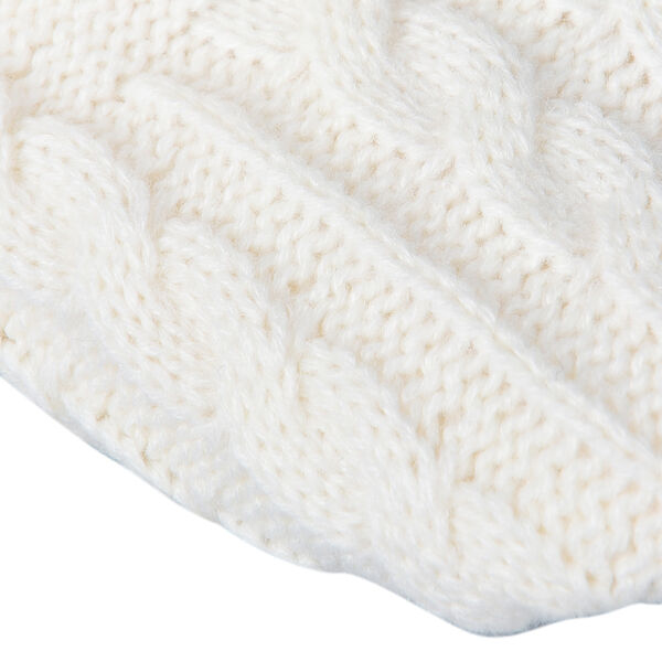 Doppellagige 1 Paar rutschfeste Kunstfell Hausschuhe, Gr&ouml;&szlig;e S, 25 cm, Wei&szlig; image number 5