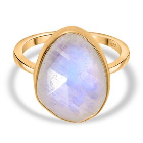 Regenbogen Mondstein Ring - 7,70 ct.
