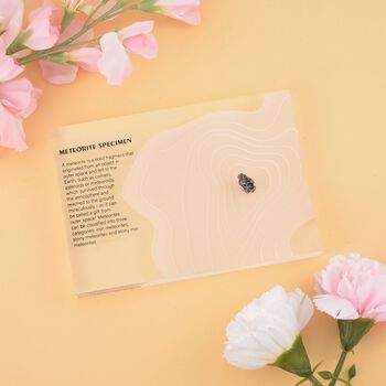 Roher Meteorit in Geschenkbox f&uuml;r Sammler