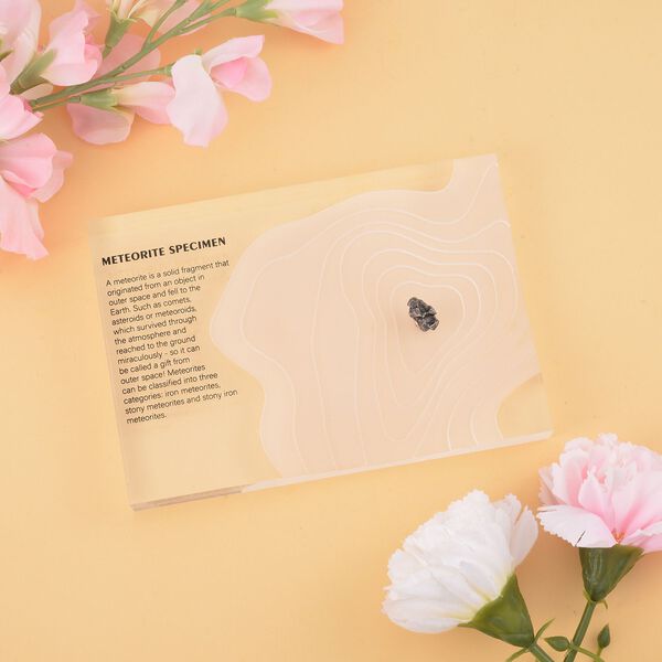 Roher Meteorit in Geschenkbox für Sammler image number 2