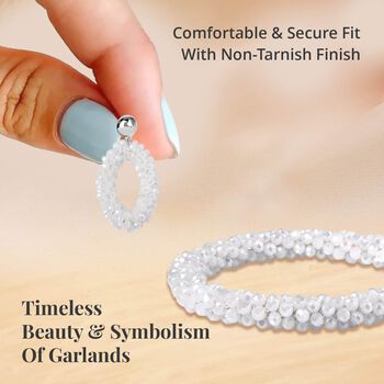 Wei&szlig;es Glasperlen-Schmuckset