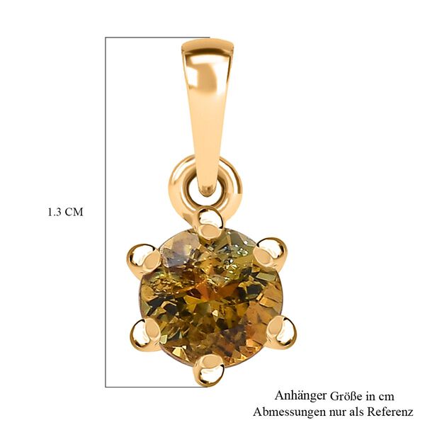AA Natürlicher, goldener Tansanit Anhänger - 0,58 ct. image number 6