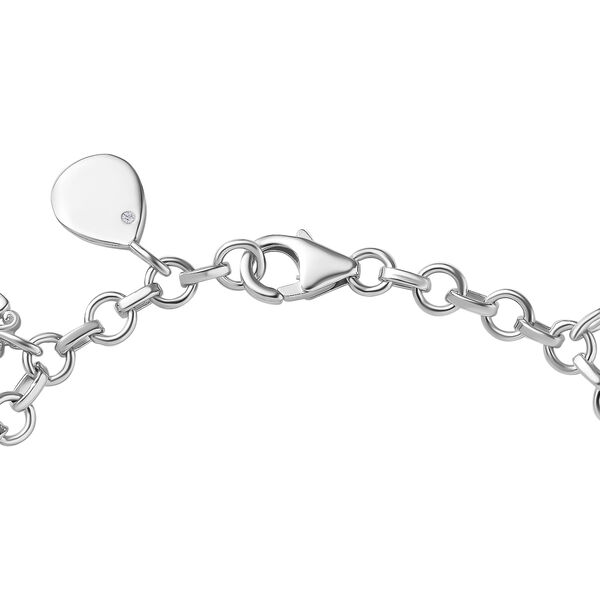 Citrin und Zirkon-Charm-Armband, 19cm - 5,06 ct. image number 4