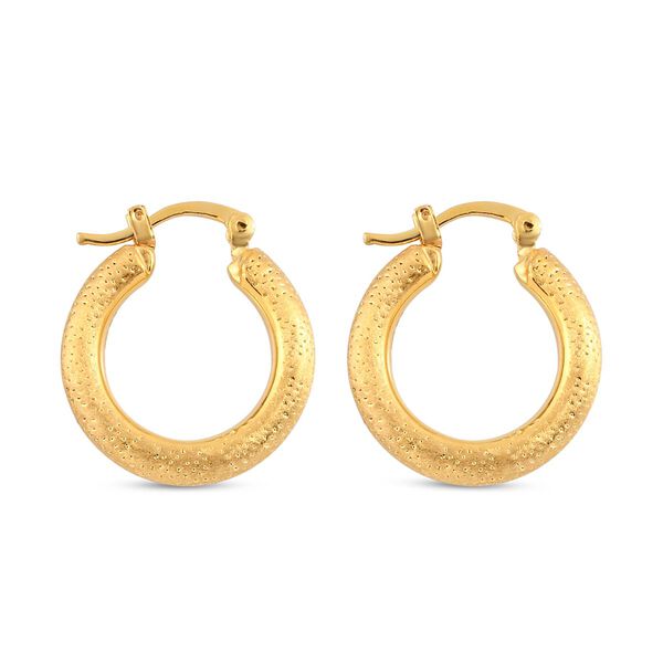 ILIANA Chunky strukturierte Creolen image number 3