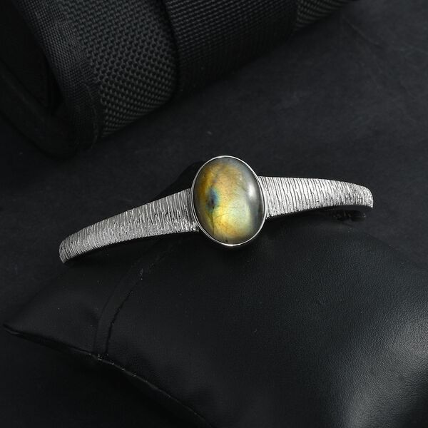 Labradorit Armreif, 19 cm - 15,62 ct. image number 3