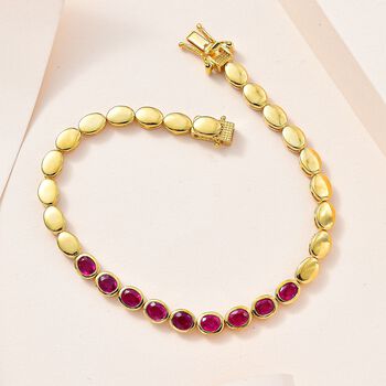 Afrikanischer Rubin Armband ca. 19 cm, ca. 4,15 ct.