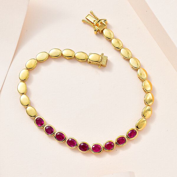 Afrikanischer Rubin Armband ca. 19 cm, ca. 4,15 ct. image number 2