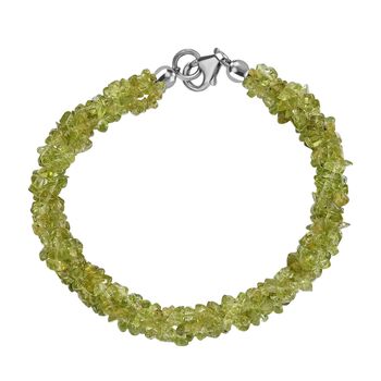 Nat&uuml;rliches Peridot Armband, 19 cm - 100 ct.