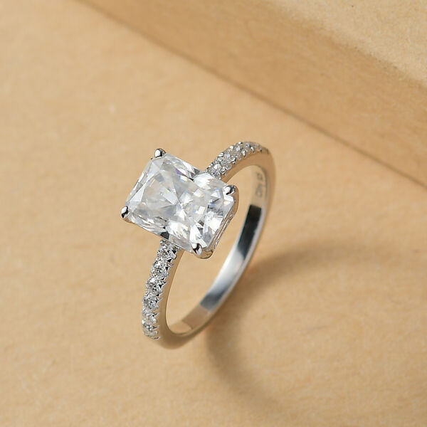 D joy Moissanit Ring 925 Silber rhodiniert (Größe 21.00) ca. 2.67 ct image number 1