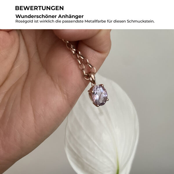 Rose de France Amethyst Anh&auml;nger - 3,17 ct. image number 8