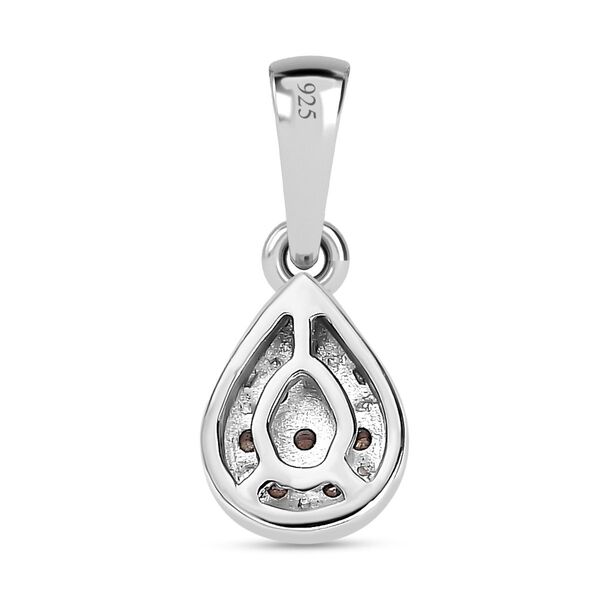 Wei&szlig;er Diamant P3 Anh&auml;nger 925 Silber rhodiniert image number 5