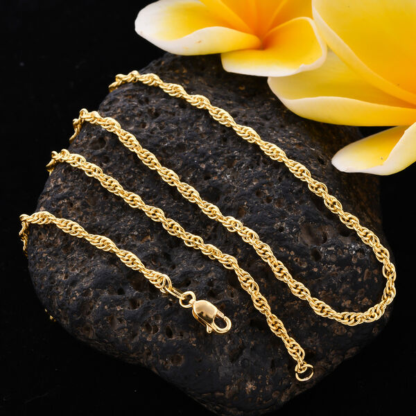 ILIANA - spezial Kordelkette, ca. 50 cm, 750 Gelbgold ca. 5,05g image number 2