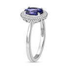 RHAPSODY AAAA Tansanit und VS2 EF Diamant Halo Ring- 1,81 ct. image number 4