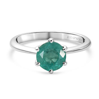 RHAPSODY AAAA Smaragd Solit&auml;r-Ring, 950 Platin (Gr&ouml;&szlig;e 16.00) ca. 1,30 ct