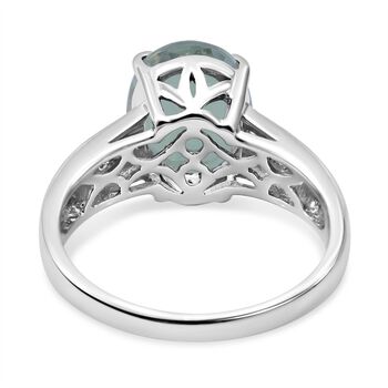 AA Prasiolith und Zirkon-Ring - 4,51 ct.