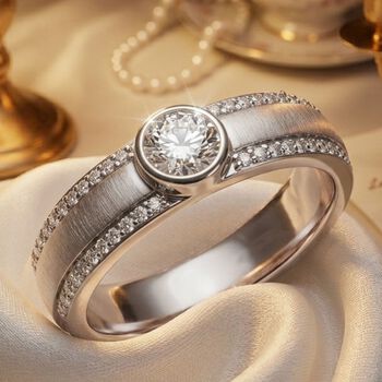 LUXURIANT DIAMOND - Lab Grown Diamant SI-GH Ring 925 Silber Rhodiniert (Gr&ouml;&szlig;e 17.00) ca. 0,51 ct