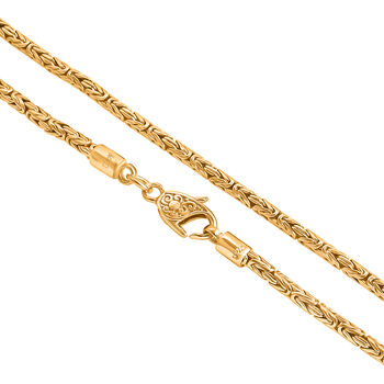 Royal Bali - D'Joy Bourbudur Halskette,925 Silber 916 Gelbgold Vermeil ca. 50 cm ca. 20,90g