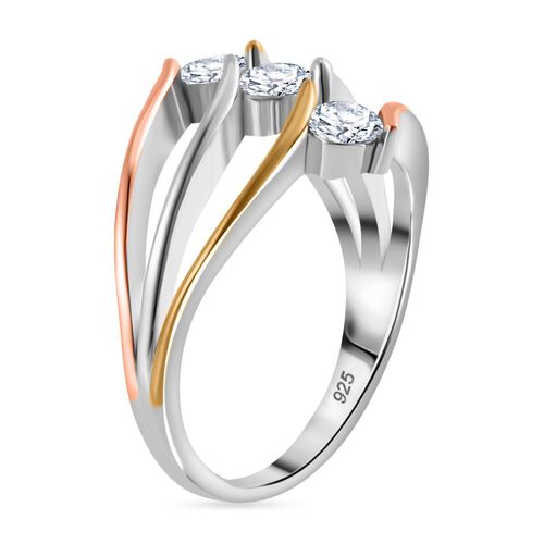 LUXURIANT DIAMOND- Dreifarbiger SI Labor Diamant Ring - 0,75 ct. image number 5