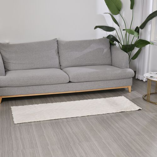 Moderner Teppich-Läufer,  60 x 180 cm, elfenbein image number 1