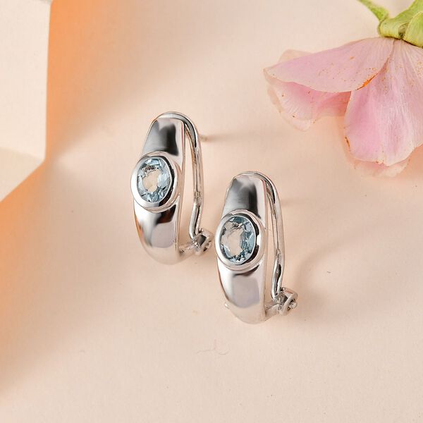 AA Aquamarin Ohrringe, ca. 0,53 ct. image number 2