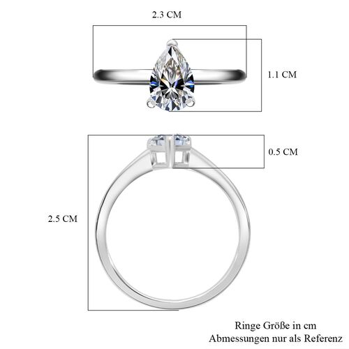 LUXURIANT DIAMOND- IGI zertifizierte VS-EF Labor Diamant Ring in 950 Platin - 1 ct. image number 4